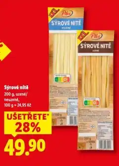 Lidl Sýrové nitě nabídka