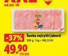Lidl Šunka nejvyšší jakosti nabídka