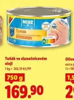 Lidl Tuňák ve slunečnicovém oleji nabídka