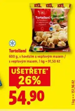 Lidl Tortelloni nabídka