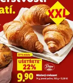 Lidl Máslový croissant nabídka