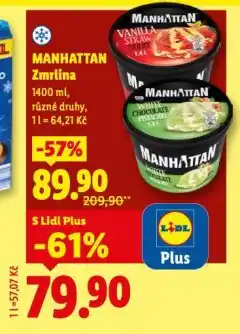 Lidl Manhattan zmrzlina nabídka
