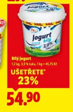 Lidl Bílý jogurt nabídka