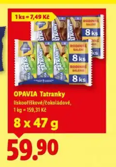 Lidl Opavia tatranky nabídka