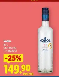 Lidl Vodka nabídka