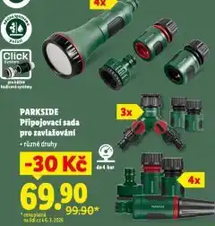 Lidl Parkside připojovací sada pro zavlažování nabídka