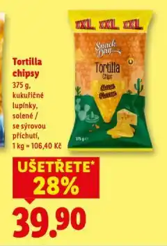 Lidl Tortilla chipsy nabídka