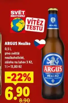 Lidl Pivo argus nealko nabídka