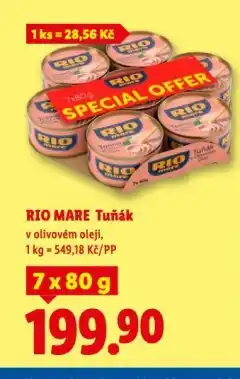 Lidl Rio mare tuňák nabídka