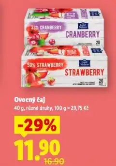 Lidl Ovocný čaj nabídka