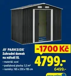 Lidl Zahradní domek nabídka