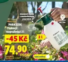 Lidl Tlakový rozprašovač nabídka
