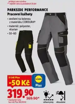 Lidl Pracovní kalhoty nabídka