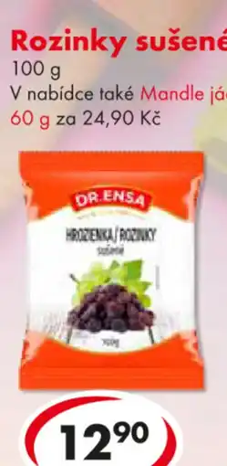 CBA DR.Ensa Rozinky sušené nabídka