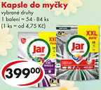 CBA Kapsle do myčky nabídka