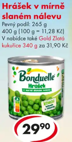 CBA Hrášek v mírně slaném nálevu nabídka