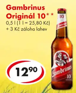CBA Gambrinus Originál 10 nabídka