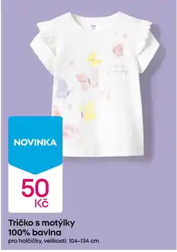 Pepco Tričko s motýlky 100% bavlna nabídka