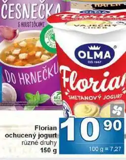Jip Florian ochucený jogurt různé druhy nabídka