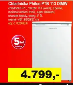 Elektro Spáčil Chladnička Philco PTB 113 DIMW nabídka