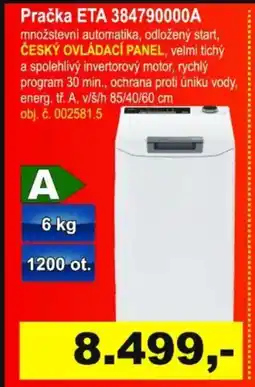 Elektro Spáčil Pračka ETA 384790000A nabídka