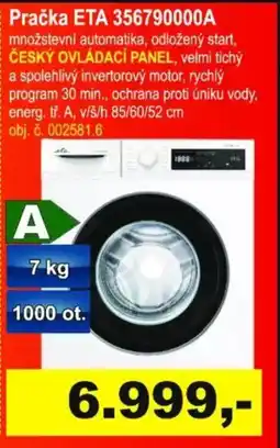 Elektro Spáčil Pračka ETA 356790000A nabídka