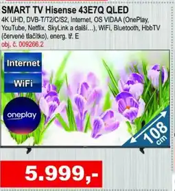 Elektro Spáčil SMART TV Hisense 43E7Q QLED nabídka