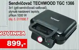 Elektro Spáčil Sendvičovač TECHWOOD TGC 1366 nabídka