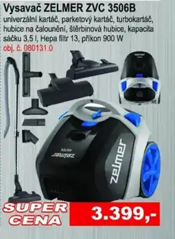 Elektro Spáčil Vysavač ZELMER ZVC 3506B nabídka