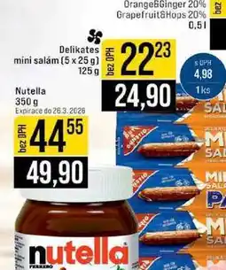 Jip Delikates mini salám (5 x 25 g) 125 g nabídka
