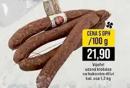 Jip Vijofel uzená klobása na bukovém dříví bal. cca 1,2 kg 100g nabídka