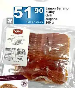 Jip Jamon Serrano plátky chilli oregano nabídka
