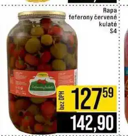 Jip Rapa feferony červené kulaté $4 nabídka
