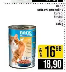 Jip Reno potrava pro kočky kuřecí hovězí Reno rybi nabídka