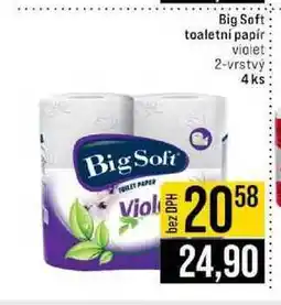 Jip Big Soft toaletni papír violet 2-vrstvý 4ks nabídka