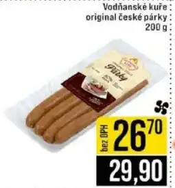 Jip Vodňanské kuře original české párky nabídka