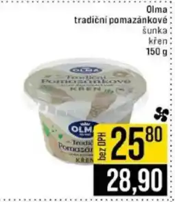 Jip Olma tradiční pomazánkové nabídka