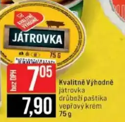 Jip Kvalitně Výhodně játrovka drůbeži paštika vepřový krém nabídka