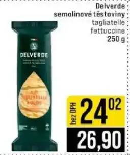 Jip Delverde semolinové těstoviny nabídka