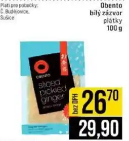 Jip Obento bílý zázvor plátky nabídka