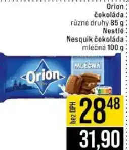Jip Orion čokoláda nabídka