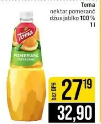 Jip Toma nektar pomeranč džus jablko 100% nabídka