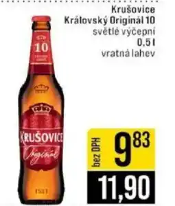 Jip Krušovice Královský Originál 10 světlé výčepní nabídka