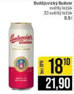 Jip Budějovický Budvar světlý ležák 33 světlý ležák nabídka