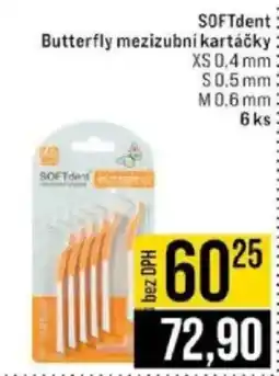 Jip SOFTdent Butterfly mezizubní kartáčky nabídka