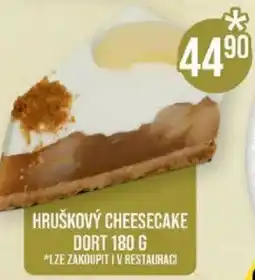 Jip Hruškový cheesecake dort nabídka