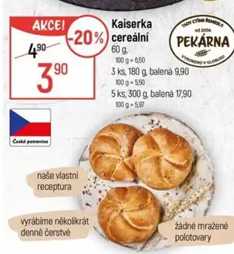 Globus Kaiserka cereální nabídka