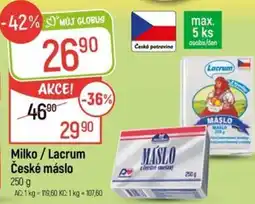 Globus Milko/Lacrum České máslo nabídka