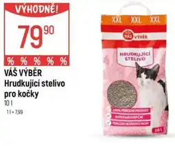 Globus VÁŠ VÝBĚR Hrudkující stelivo pro kočky nabídka