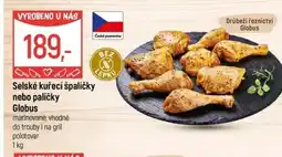 Globus Selské kuřecí špalíčky nebo paličky Globus nabídka